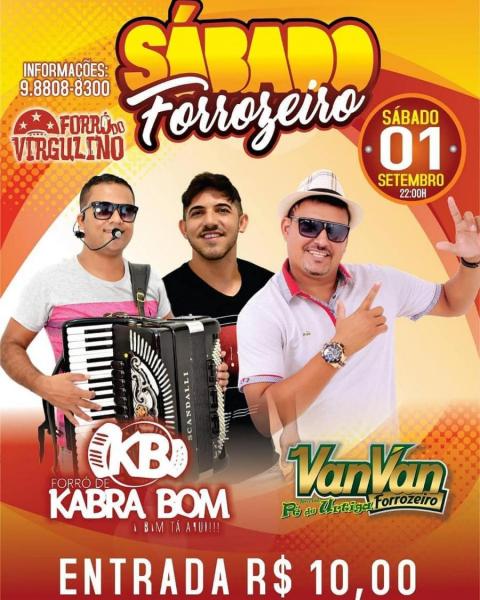 Forró Kabra Bom e Vanvan Pé de Urtiga - Sábado Forrozeiro