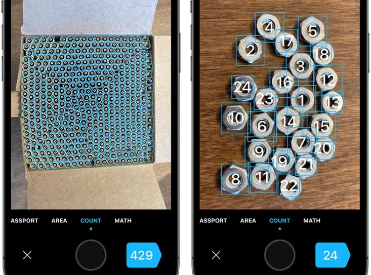 App iScanner conta automaticamente objetos através da câmera do celular